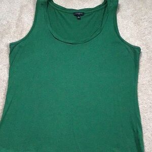 Talbots Green cotton Tank Top, Size LP.